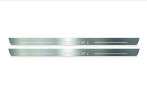 Mercedes S-Class C217 Stainless LED Door Sills – Mercedes-Benz Logo