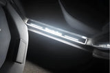 stainless steel LED door sill plates for Mercedes E W124 1985+ with Mercedes-Benz logo