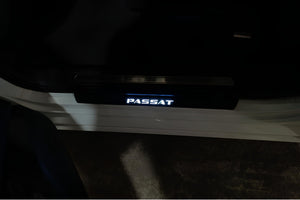 Volkswagen Passat B8 2015-2023 Illuminated Matte Sill Plates with logo Passat Volkswagen Led Door Sills PRO opdesign