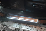 Acura MDX II 2006+ stainless steel LED door sill plates with Acura logo