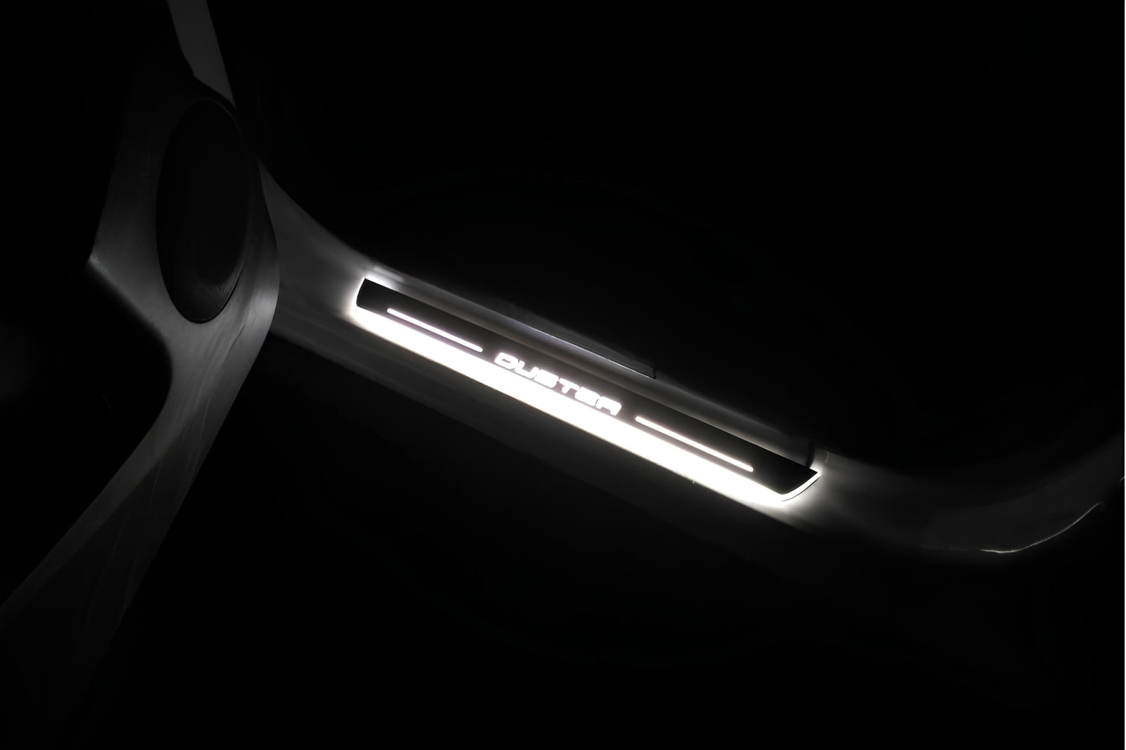 LED door sill plates for Dacia Duster I 2010+ with Duster logo