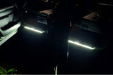 stainless steel LED door sill plates for Toyota 4Runner 2023+ with TRD pro logo