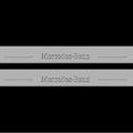 Illuminated LED Door Sill Tread Plates Mercedes GLC X253 2016+ With Mercedes-Benz Logo Mercedes Led Door Sills opdesign