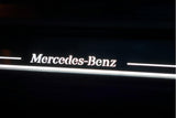 Mercedes GL X164 X164 2006+ stainless steel LED door sill plates with Mercedes-Benz logo