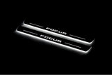 Ford Focus IV 2018+ LED door sill plates stainless steel with Focus logo
