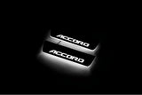 stainless steel LED door sill plates with Honda Accord X 2018+ with Accord logo