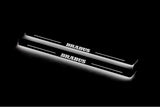 stainless steel LED door sill plates for Mercedes V-Class W447 2014+ with BRABUS logo