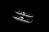 Opel Insignia I G09 2008+ LED door sill plates in stainless steel with OPC logo