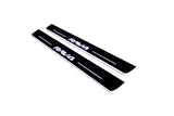 LED door sill plates stainless steel Toyota Rav4 IV XA40 2013+ with Rav4 logo