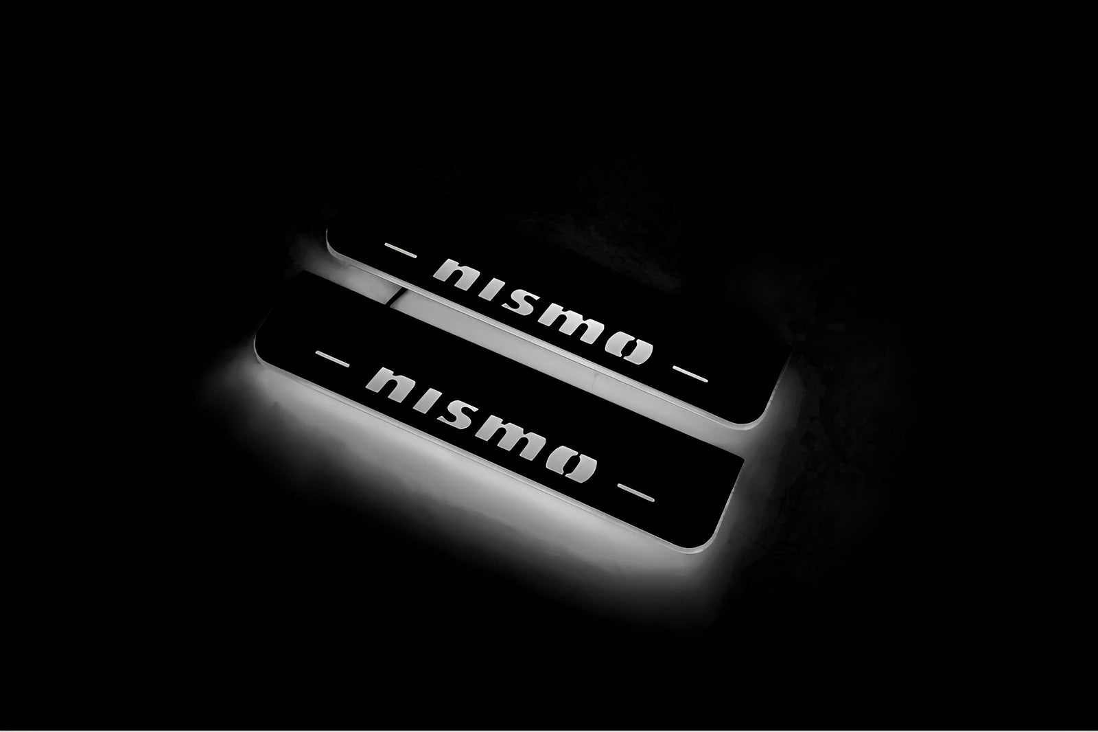 stainless steel LED door sill plates for Nissan Patrol Y62 2010+ with NISMO logo