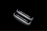 Toyota Prado 250 2023+ LED door sill plates stainless steel with Land Cruiser logo