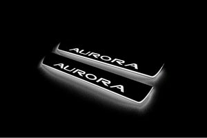 Oldsmobile Aurora I 1995-1999 LED Door Sills LED Door Sills Illuminated Scuff Aurora Logo Stainless Steel Entry Guards Door Sills opdesign