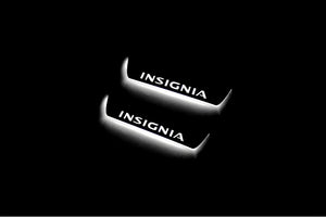 Illuminated LED Door Sill Tread Plates Opel Insignia I 2008-2017 With Insignia Logo Opel Led Door Sills opdesign