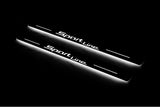 stainless steel LED door sill plates for BMW X6 F16 2015+ with Sport Line logo