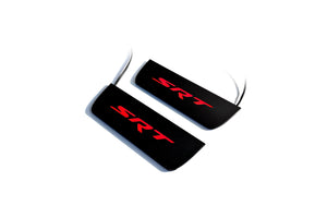 Jeep Grand Cherokee IV 2010-2021 Illuminated Matte Sill Plates with logo SRT Jeep Led Door Sills PRO opdesign