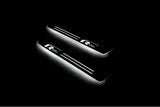 Volkswagen Passat B6 2005+ LED door sill plates in stainless steel with R-Line logo