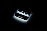LED door sill plates Jeep Grand Cherokee IV WK2 2010+ stainless steel with SRT logo