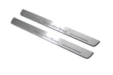 LED door sill plates Mercedes CLA-Class II W118 2019+ in stainless steel with Mercedes-Benz logo