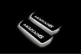 stainless steel LED door sill plates for Mazda 6 III 2012+ with Mazda 6 logo