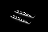 stainless steel LED door sill plates for BMW X6 G06 2019+ with Sport Line logo