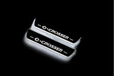 LED door sill plates Citroen C-Crosser 2007+ stainless steel with C-Crosser logo