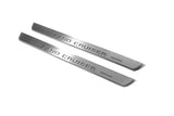 Toyota LC 200 2007+ stainless steel LED door sill plates with Land Cruiser logo