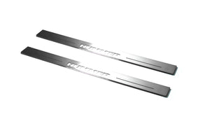 Illuminated LED Door Sill Tread Plates Hummer H2 2002-2009 With Hummer Logo Hummer Led Door Sills opdesign