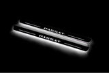 Volkswagen Passat B8 2015+ stainless steel LED door sill plates with Passat logo