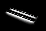 stainless steel LED door sill plates with Chevrolet Volt I 2010+ with Volt logo