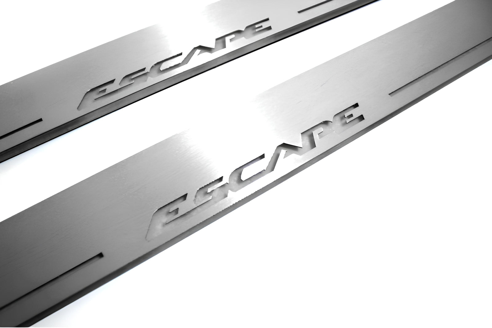 stainless steel LED door sill plates for Ford Escape III 2013+ with Escape logo
