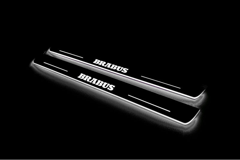 Mercedes-Benz GLS I X166 2015+ Stainless Steel LED Door Sills – Brabus