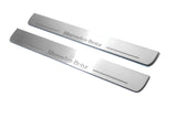 Mercedes GL X164 2006+ stainless steel illuminated entry guards with Mercedes-Benz logo