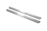 stainless steel LED door sill plates for Dacia Duster I 2010+ with Duster logo