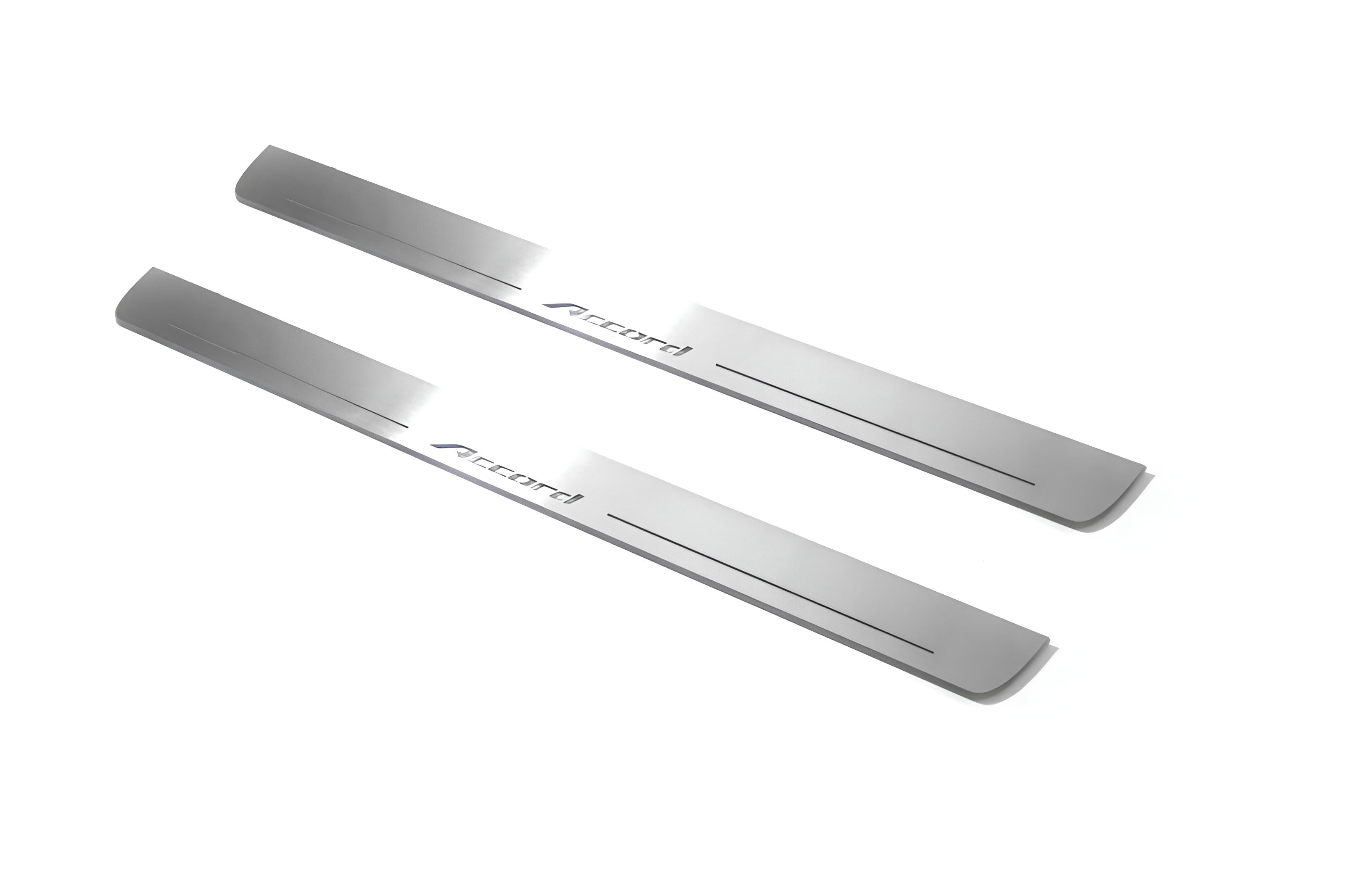 Illuminated LED Door Sill Tread Plates Honda Accord IIX 2008-2013 With Accord Logo Honda Led Door Sills opdesign