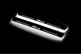 Ford Focus III 2011+ stainless steel LED door sill plates with Focus logo