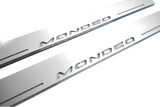 Ford Mondeo V 2014+ LED door sill plates stainless steel with Mondeo logo