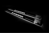 Chevrolet Camaro V E37 2009+ stainless steel LED door sill plates with Transformers logo
