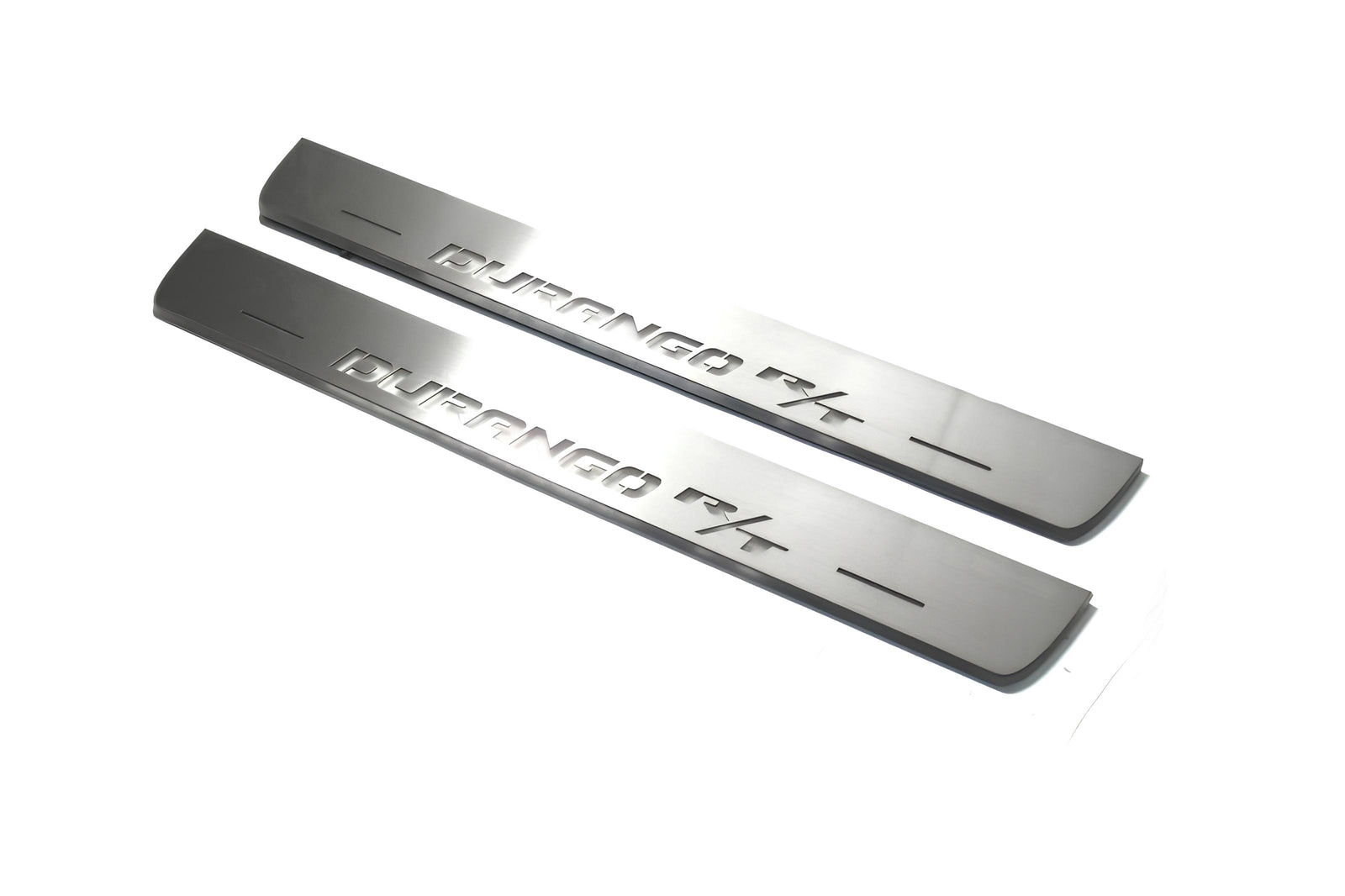 LED door sill plates Dodge Durango III 2011+ in stainless steel with Durango R/T logo