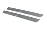 LED door sill plates Peugeot 4007 2007+ in stainless steel with 4007 logo