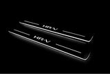 Honda HR-V III 2021+ stainless steel illuminated entry guards with HR-V logo