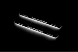 stainless steel LED door sill plates for GMC Yukon V 2020+ with Yukon logo