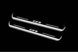 Mazda II 2016+ stainless steel illuminated entry guards with CX-9 logo