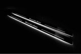 Mercedes CLK W209 2001+ LED door sill plates with Mercedes-Benz logo