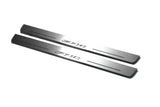 Chrysler 300C II LD 2011+ illuminated entry guards in stainless steel with 300C logo