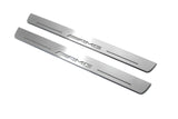 LED door sill plates Mercedes E W211 2002+ stainless steel with AMG logo