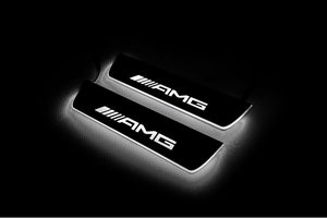 Mercedes-Benz S-Class W222 2013+ Stainless Steel LED Door Sills – AMG