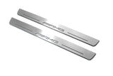 Mercedes GLS II X167 2019+ stainless steel LED door sill plates with AMG logo