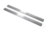 Mercedes E W124 1985+ illuminated entry guards in stainless steel with Mercedes-Benz logo