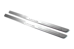 Illuminated LED Door Sill Tread Plates Lexus GX I 2002-2009 With Lexus Logo Lexus Led Door Sills opdesign