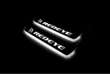 stainless steel LED door sill plates with Dodge Charger LD 2023+ with Hellcat REDEYE logo